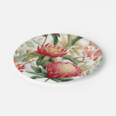 Assiettes En Carton Fleur Protea autochtone australienne II (Angle)