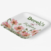 Assiettes En Carton fleur sauvage (Angulaire)