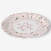 Assiettes En Carton Fleur sauvage aquarelle miss onederland 1er annive (Angle)