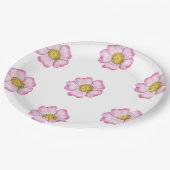 Assiettes En Carton Fleur sauvage bébé dans le Baby shower en fleurs (Angle)