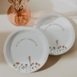Assiettes En Carton Fleur sauvage coloré sauvage et merveilleux annive<br><div class="desc">Ces assiettes colorées fleurs sauvages sauvages et somptueuses en papier d'anniversaire sont parfaites pour votre simple et charmante fête d'été en arc-en-ciel boho. Les fleurs aux couleurs rose, jaune, orange et or, qui donnent à ce produit l'impression d'un élégant jardin vintage minimaliste de printemps hippie. Le design moderne est artistique...</div>