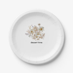 Assiettes En Carton Fleur sauvage d'hiver Bloom Rustic Boho Gardens