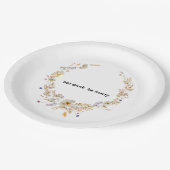 Assiettes En Carton Fleur sauvage d'hiver Bloom Rustic Boho Gardens (Angle)