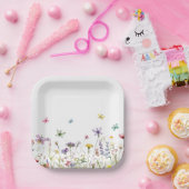 Assiettes En Carton Fleur sauvage fantaisie (Fête)