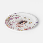 Assiettes En Carton Fleur sauvage fée lavender pixie anniversaire (Angle)