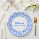 Assiettes En Carton Fleur sauvage Floral Baby shower Floral Custom BLu<br><div class="desc">J'espère que vous aimez ce motif fleur sauvage fait main sur des plaques de papier personnalisées. CLIQUEZ sur "PERSONNALISER" pour modifier le texte ou le supprimer si vous le souhaitez. Parfait pour un baby shower, un mariage, une fête de mariage ou un anniversaire personnalisé. Regardez ma boutique pour plus de...</div>