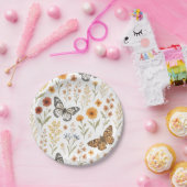 Assiettes En Carton Fleur sauvage Floral Boho (Fête)