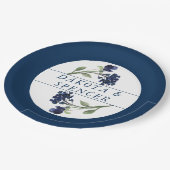 Assiettes En Carton Fleur sauvage | Mariage classique de Jardin Bohème (Angle)