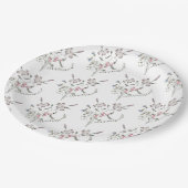 Assiettes En Carton Fleur sauvage Pastel (Angle)