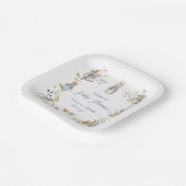 Assiettes En Carton Fleur sauvage Peter the Rabbit Baby shower Paper (Angulaire)
