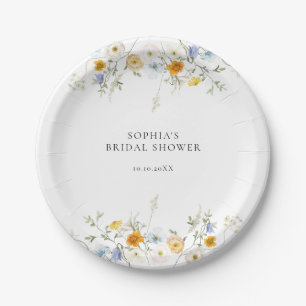 Assiettes En Carton Fleur sauvage précis