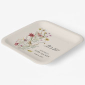 Assiettes En Carton Fleur sauvage Whimsical Baby In Bloom Bienvenue (Angulaire)