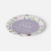 Assiettes En Carton Fleur sauvage Wild ONE Butterfly Garden Party (Angle)