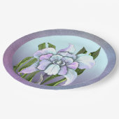 Assiettes En Carton Fleur Smeraldo (Angle)