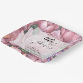 Assiettes En Carton Fleur vintage 90e fête d'anniversaire (Angulaire)