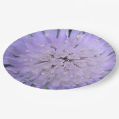 Assiettes En Carton Fleur violette (Angle)