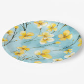 Assiettes En Carton Fleurie  (Angle)