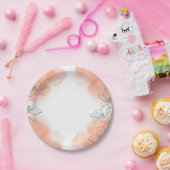 Assiettes En Carton Fleurs (Fête)