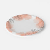 Assiettes En Carton Fleurs (Angle)