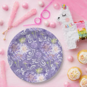 Assiettes En Carton fleurs (Fête)