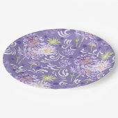 Assiettes En Carton fleurs (Angle)