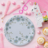 Assiettes En Carton Fleurs (Fête)