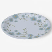 Assiettes En Carton Fleurs (Angle)
