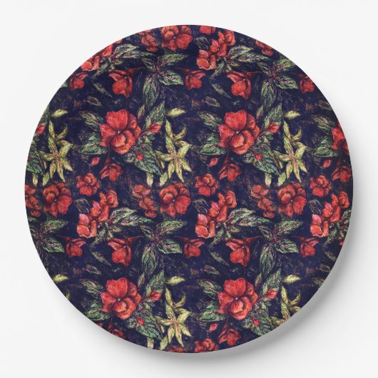 Assiettes En Carton Fleurs anciennes d'Alexandra Cook aka Linandara (Devant)