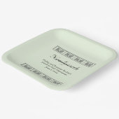 Assiettes En Carton Fleurs Art Déco Mariage frontalier Keepsaké (Angulaire)