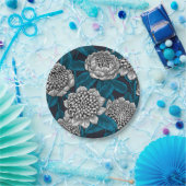 Assiettes En Carton Fleurs blanches de waratah (Fête)