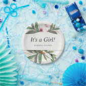 Assiettes En Carton Fleurs botaniques classiques en aquarelle (Fête)