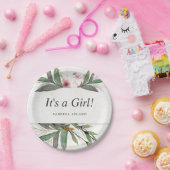 Assiettes En Carton Fleurs botaniques classiques en aquarelle (Fête)