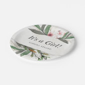 Assiettes En Carton Fleurs botaniques classiques en aquarelle (Angle)