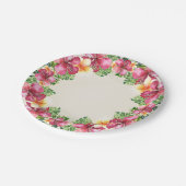 Assiettes En Carton Fleurs d'Aloha Tropical Fête de Luau Botanique Flo (Angle)