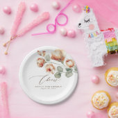 Assiettes En Carton Fleurs d'automne Élégant romantique (Fête)