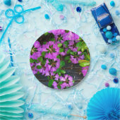 Assiettes En Carton Fleurs d'Azaleas roses, jardin rustique (Fête)