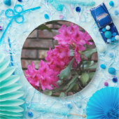 Assiettes En Carton Fleurs d'azalée rose (Fête)