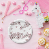 Assiettes En Carton Fleurs de cerisier en fleurs (Fête)