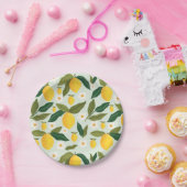 Assiettes En Carton Fleurs de citron doux petit (Fête)