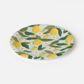 Assiettes En Carton Fleurs de citron doux petit (Angle)