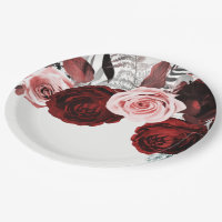 Fleurs de couleur rouge foncé et rose, feuillage b