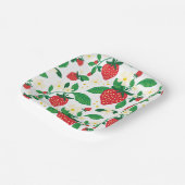 Assiettes En Carton Fleurs de fraises Whimsical (Angulaire)