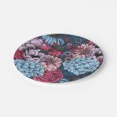 Assiettes En Carton Fleurs de jardin (Angle)