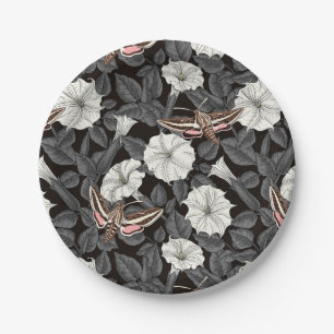 Assiettes En Carton Fleurs de lune et plaques de papier sphinx Moonflo