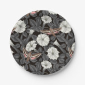 Assiettes En Carton Fleurs de lune et sphinx Moths 2 (Devant)