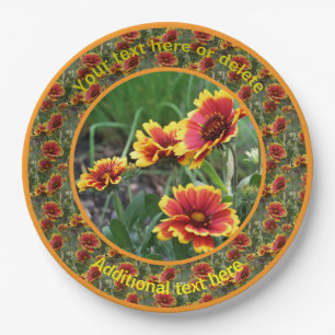 Assiettes En Carton Fleurs de marguerite colorées Nature Fête personna