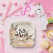 Assiettes En Carton Fleurs de Pêche Amoureuses Rustiques (Fête)