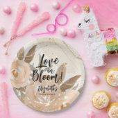 Assiettes En Carton Fleurs de pêche rustiques en fleurs d'amour (Fête)