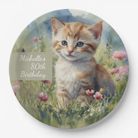 Fleurs de Prairie de Chat à l'Aquarelle 80e Annive