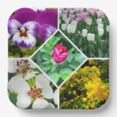 Assiettes En Carton Fleurs de printemps (Recto)